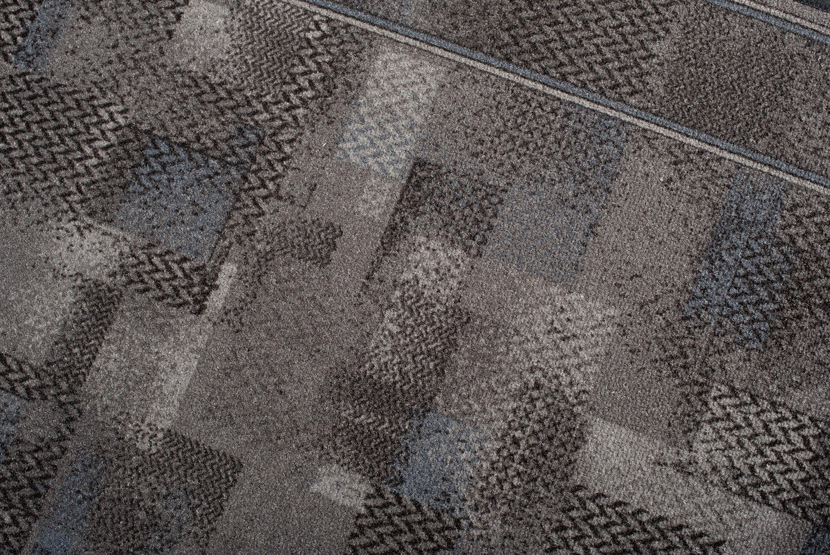 TEPPICHLÄUFER Anti-Rutsch Anthrazit rutschfest Gummiunterlage 67/1100 cm - Anthrazit, Textil (67/1100cm) - Tapiso