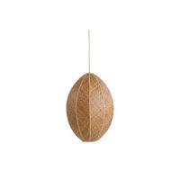 HÄNGELEUCHTE MILATOS Ø38x51 cm, Braun, Holz - Braun, Holz (38/38/51cm) - Light & Living