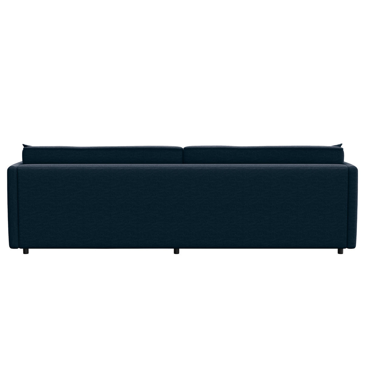 ECKSOFA mit Longchair - Blau/Schwarz, Kunststoff/Textil (290/183cm) - home24