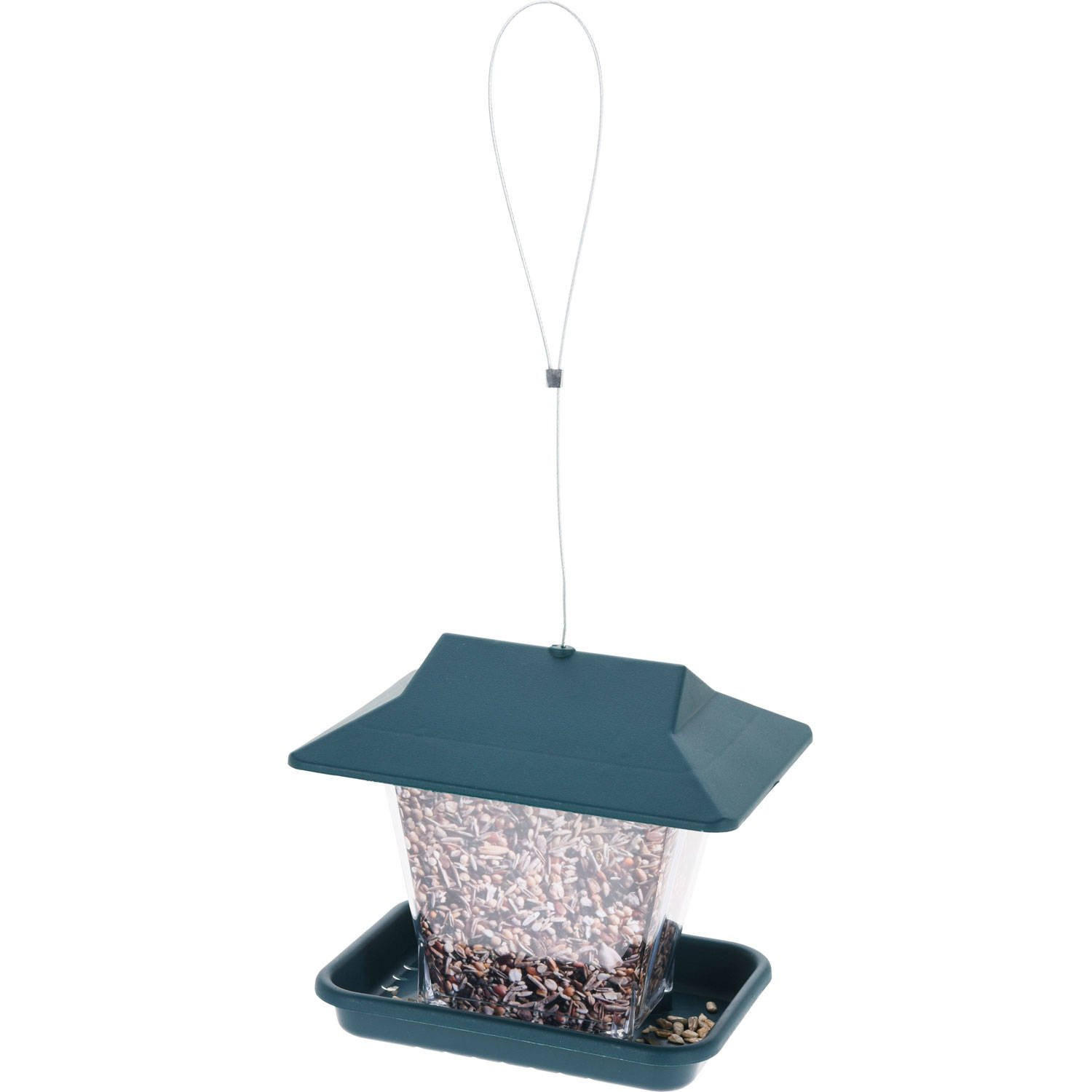 VOGELHAUS zum Aufhängen grün - Grün, Kunststoff (15/40/19.5cm) - Mondex