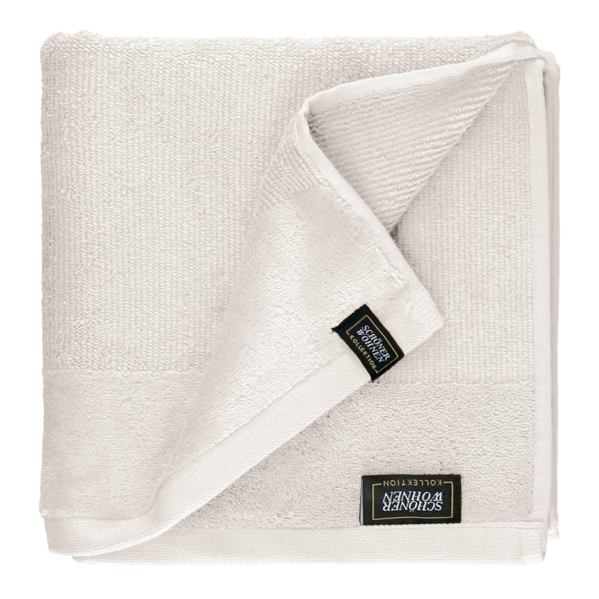 HANDTUCH SENSE-4 - Weiß, Textil (50/100cm) - Schöner Wohnen