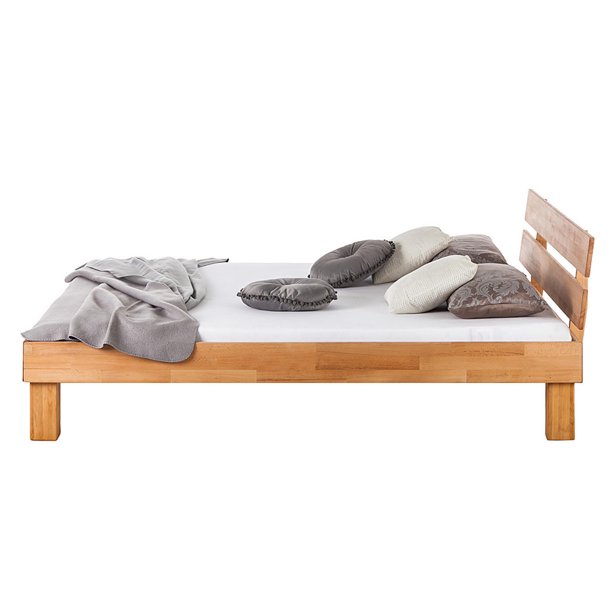 BETT - Massivholz - Kernbuche, Holz (200/200cm) - home24