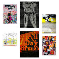 POSTER Set Mit 6 Graffiti Straßenkunst A3 & A4 Rahmenlos - Klar, Papier (29/3cm) - Nacnic