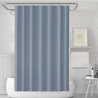 DUSCHVORHANG Blau PEVA dick wasserdicht schnell trocknend für Zuhause Badezimmer - Blau, Kunststoff (180/180cm) - MCBOSON