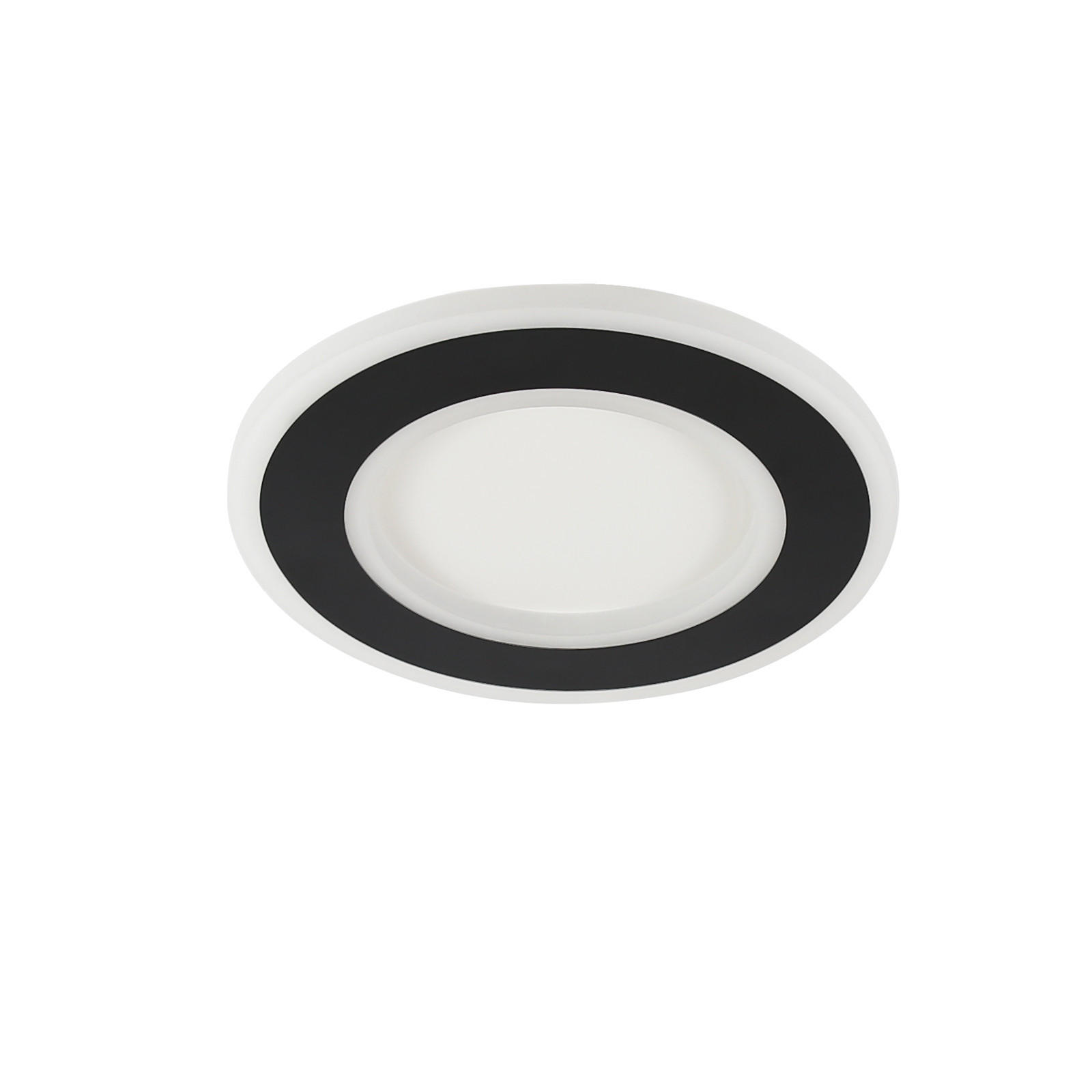 LED-DECKENLEUCHTE Alger 24 cm - Schwarz, Metall (24/24/4cm) - Nettlife