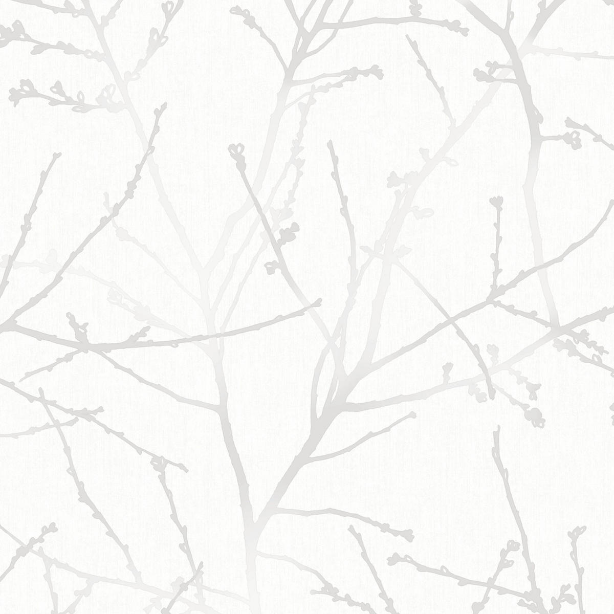 VLIESTAPETE Innocence 1005x52cm - Hellgrau/Weiß, Papier/Kunststoff (52/1000cm) - Superfresco Easy