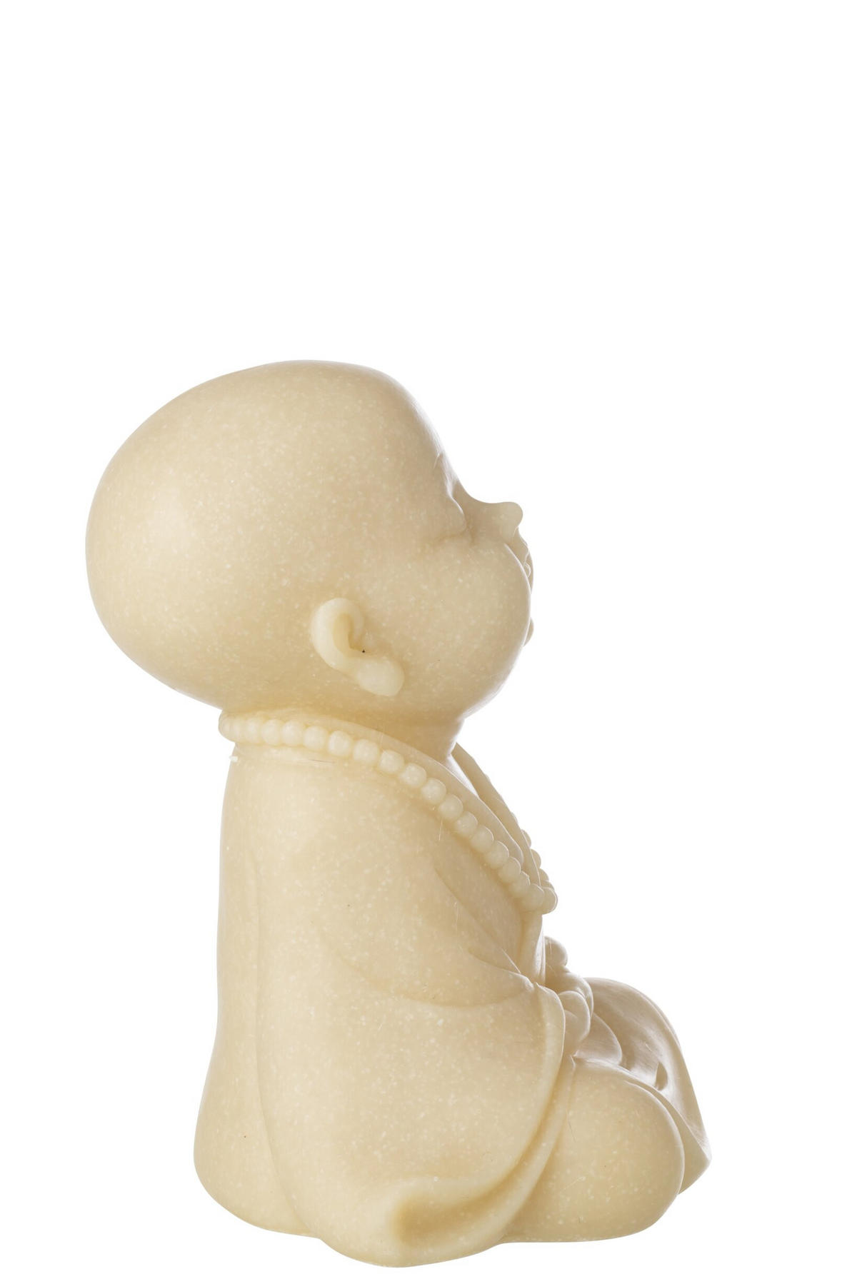 DEKOOBJEKT MÖNCH ZEN - Grün, Glas/Naturmaterialien (17/23.5/20.5cm) - J-Line