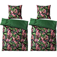 BETTWÄSCHE 4-teilig Bali - Multicolor, Naturmaterialien (135/200cm) - Sanilo