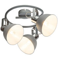 DECKENLEUCHTE GERDA Metall Grau - Grau, Metall (45/45/19cm) - Globo Lighting