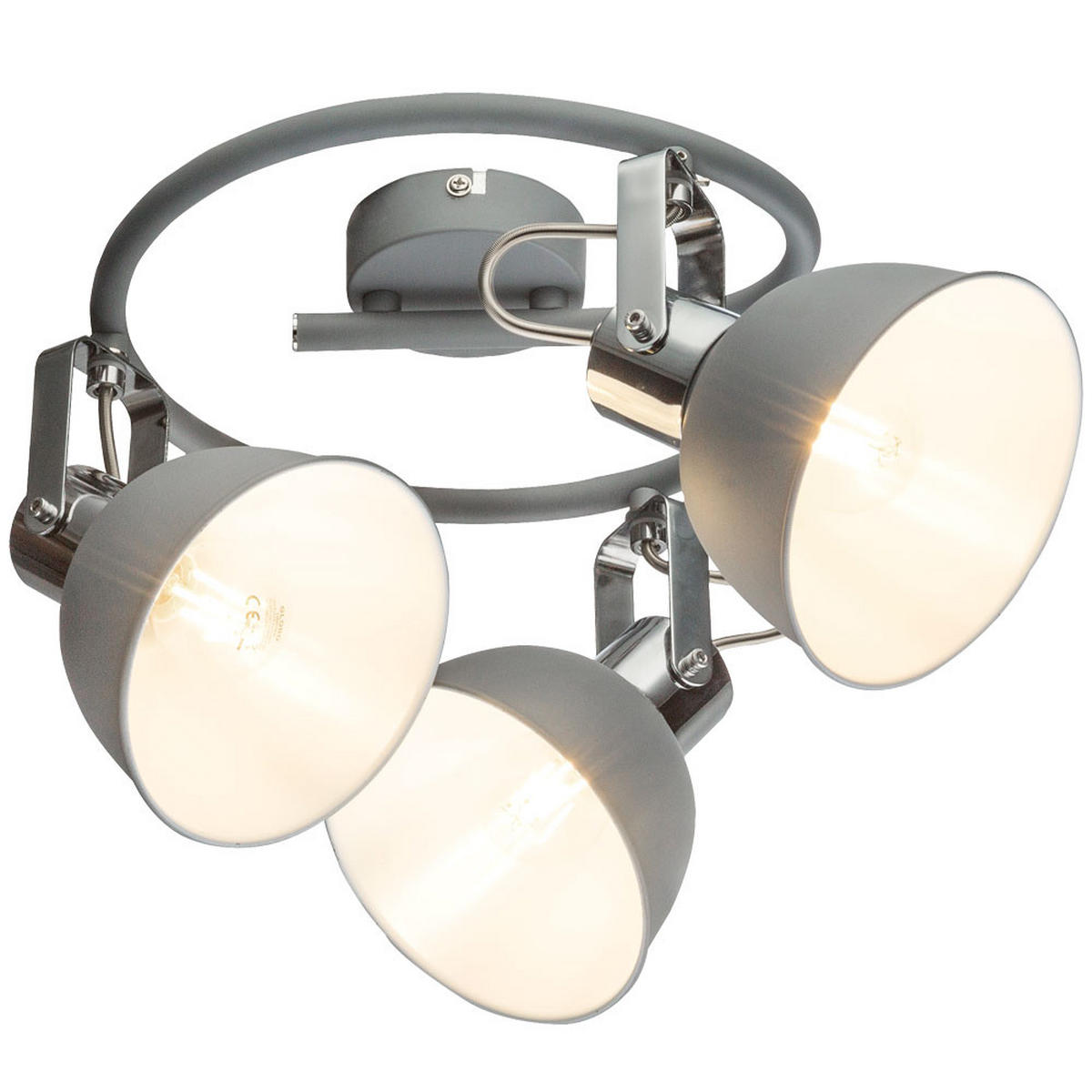 DECKENLEUCHTE GERDA Metall Grau - Grau, Metall (45/45/19cm) - Globo Lighting