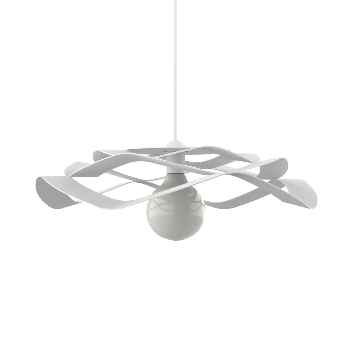HÄNGELEUCHTE - Weiß, Metall (60/60/15cm) - Lumicom