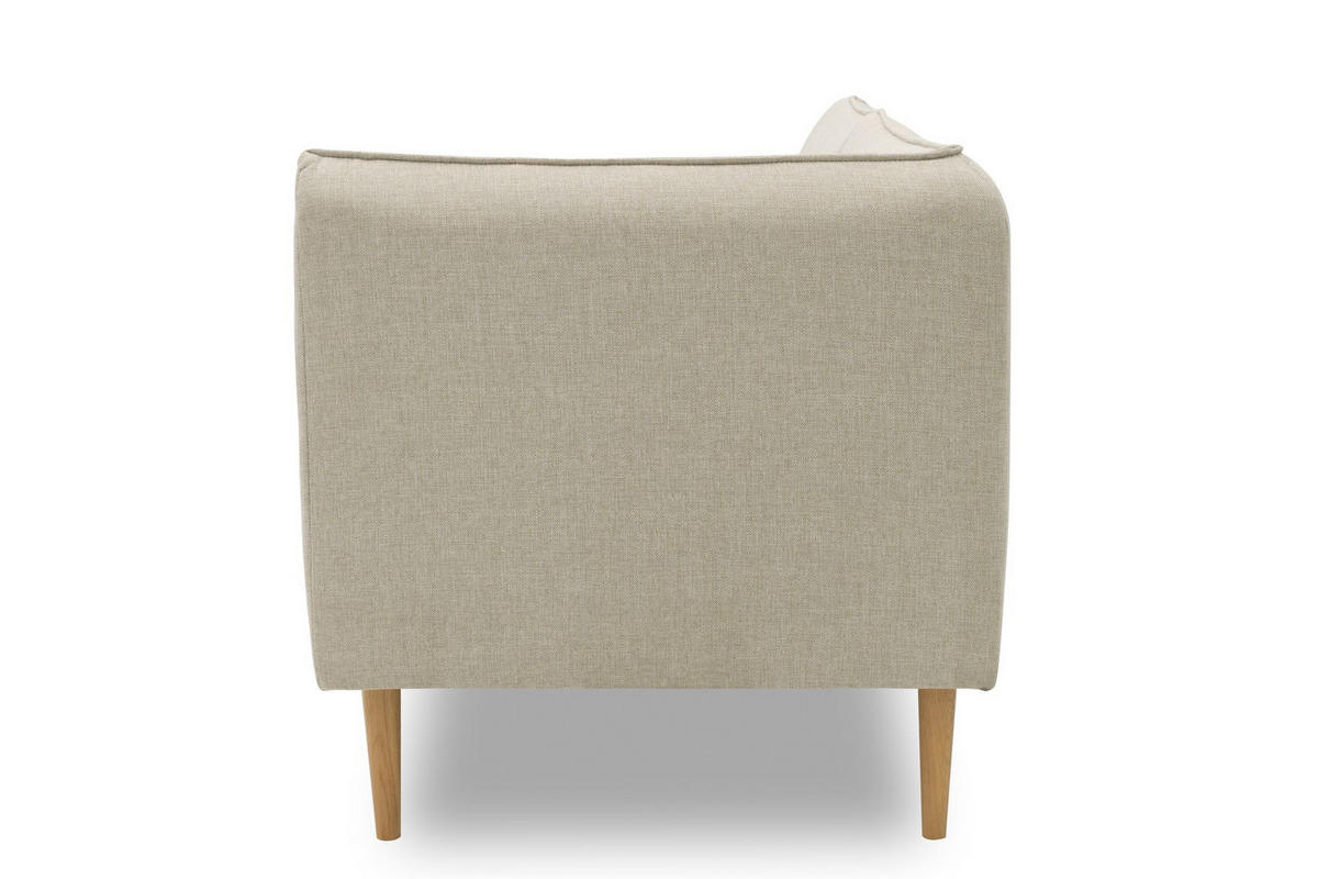 GARTENLOUNGE-SOFA 2-Sitzer Rechts Braelyn 159x82x82 Outdoorbezug sand - Sandfarben, Kunststoff (82/82/159cm) - 58aufmkessel