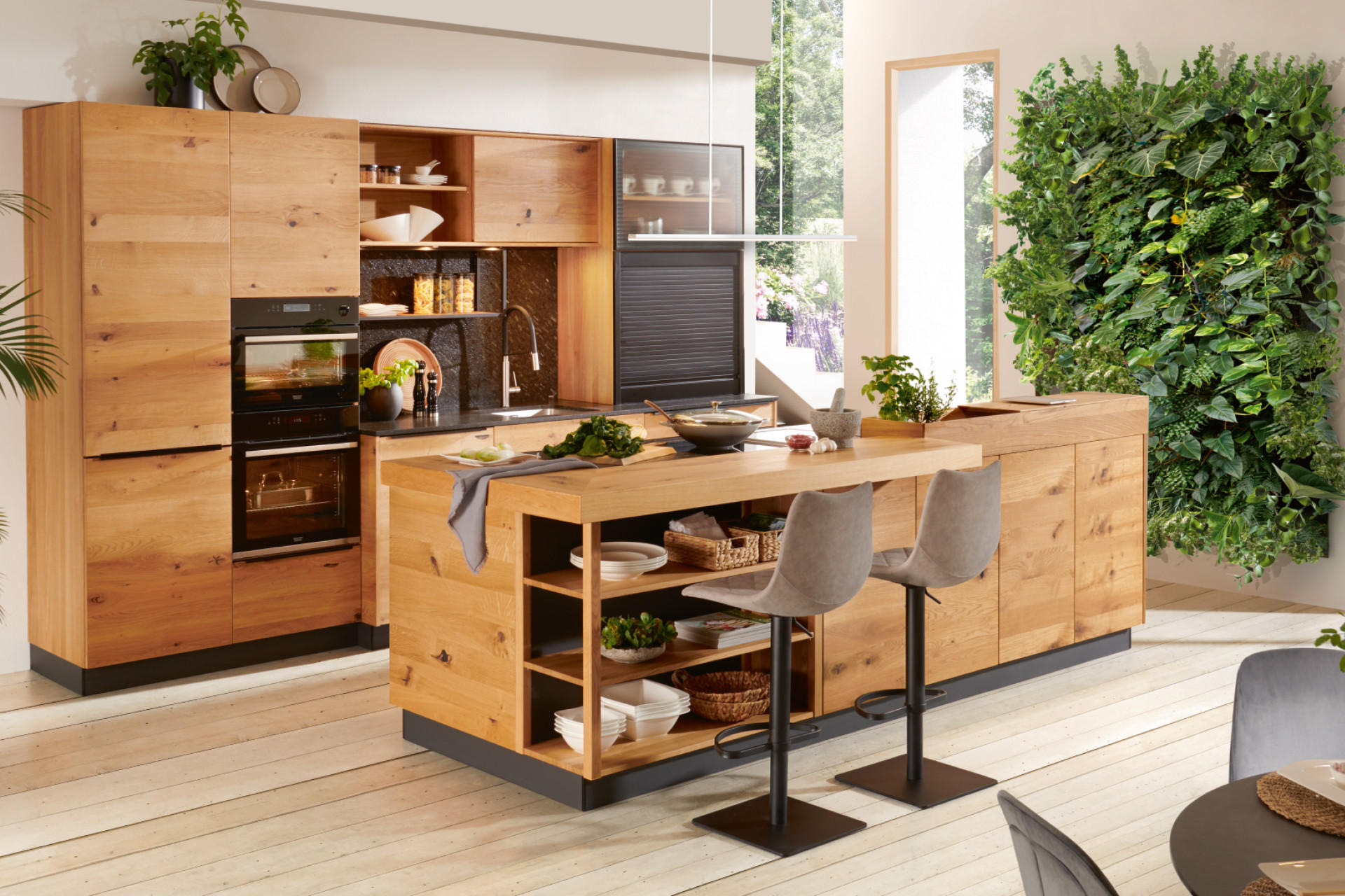 Moderne Walden-K�che aus Vollholz