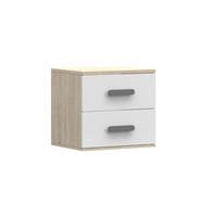 KINDER-NACHTTISCH INGE 22 55/50/44 cm Weiß+Sonoma/Grau - Weiß/Grau, Holzwerkstoff (55/50/44cm) - Deine Möbel 24
