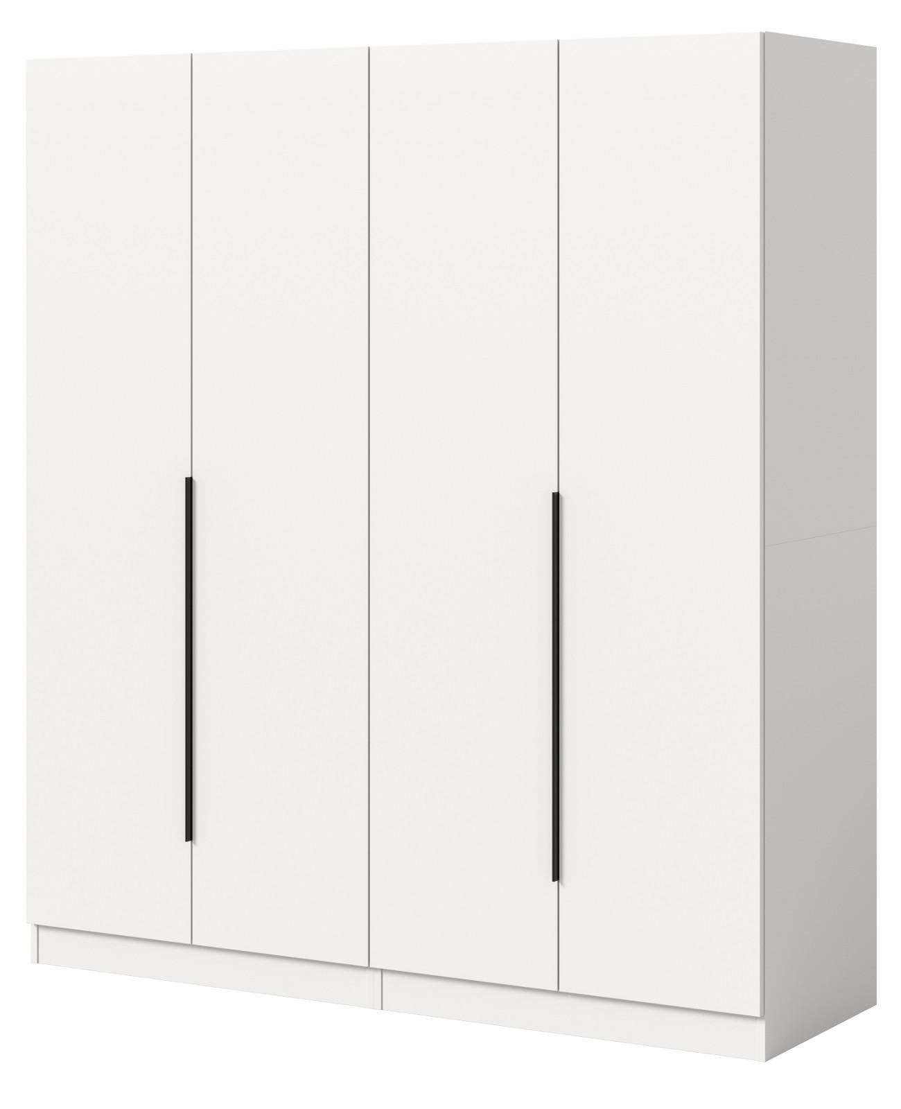 Inn.Furn Kleiderschrank Weiß 160x181x52 cm