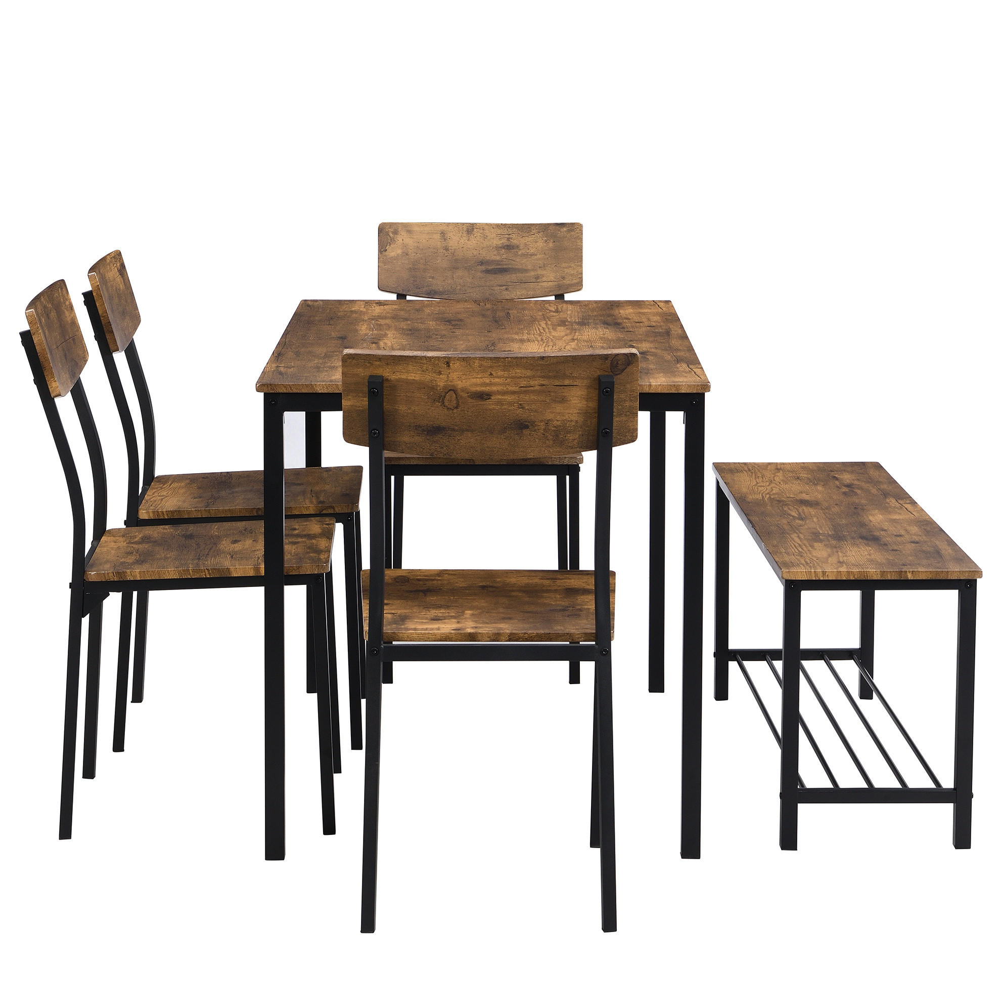 Meubliv Essgruppe Braun 70x75x110 cm