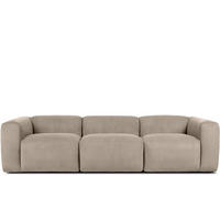 3-SITZER-MODULSOFA BUFFO mit extrem weicher und bequemer Sitzfläche, Kordstoff, beige - Beige, Textil (290/73/96cm) - KONSIMO®