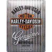 BLECHSCHILD 30/40 cm Harley-Davidson Metal Wall - Multicolor, Metall (30/40/0.2cm) - Nostalgic-Art