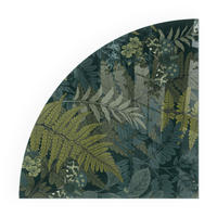 GLASPLATTE für Kamin 100x100 cm - Grün, Glas (100/100/0.4cm) - TULUP