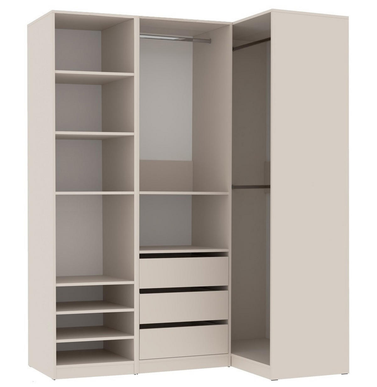 SCHRANK TRES J/C CASHMERE 210/206/51 cm - Kaschmir, Holzwerkstoff (210/206/51cm) - Marmex Möbel