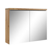 SPIEGELSCHRANK Paso Eiche - 80 x 20 x 60 cm - Eichefarben, Holz (80/60/20cm) - Badplaats