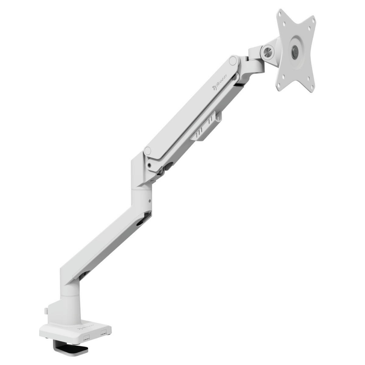 MONITORARM Alzare Neo Single Weiß - Weiß, Metall (51/10/50cm) - Arozzi
