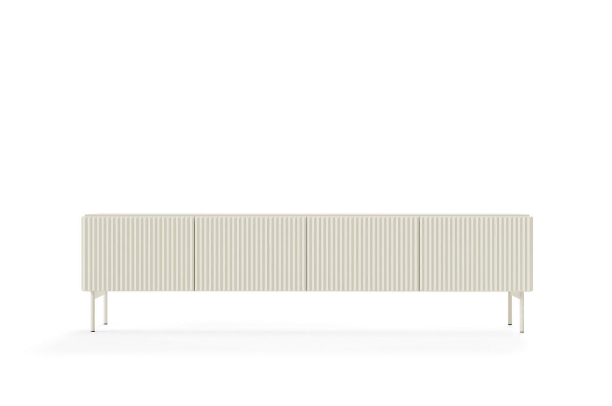 TV-SCHRANK, Kaschmir, 195,2 x 51,2 x 39,8 cm - Beige, Holzwerkstoff (195.2/51.2/39.8cm) - 3XE LIVING