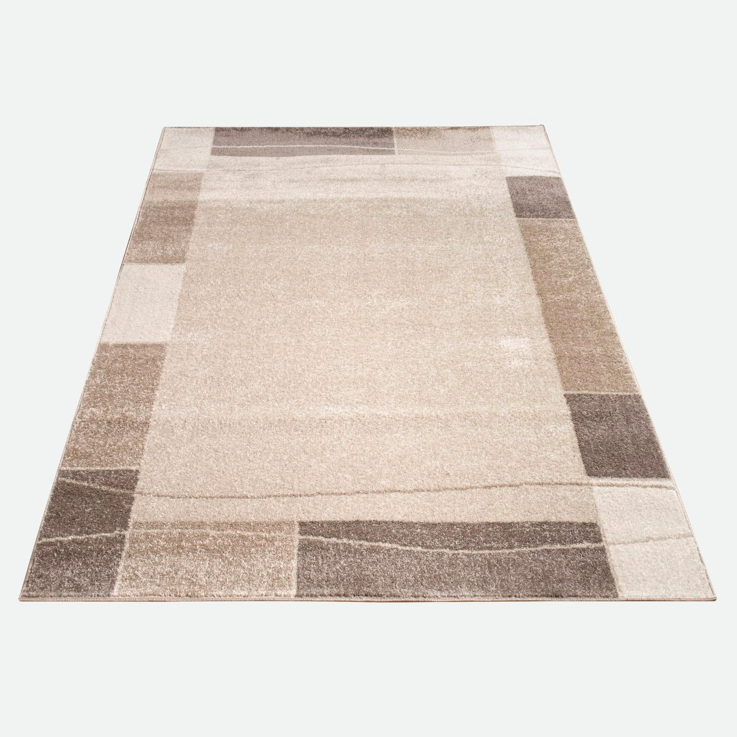 Paco Home Kurzflorteppich Braun 80x150 cm