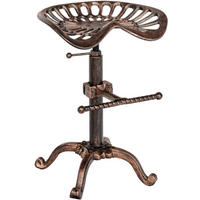 BARHOCKER Metall Bronze - Bronzefarben, Metall (44/56/34cm) - CLP