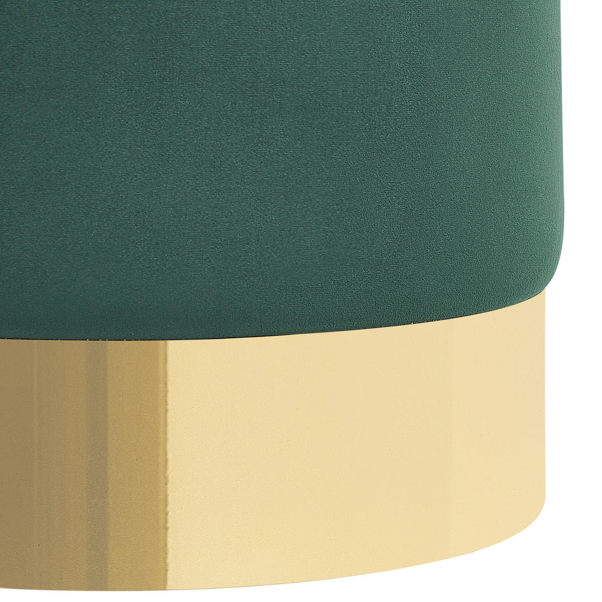 POUF Sophia 39/39/40 cm - Grün, Textil (39/40/39cm) - Beliani