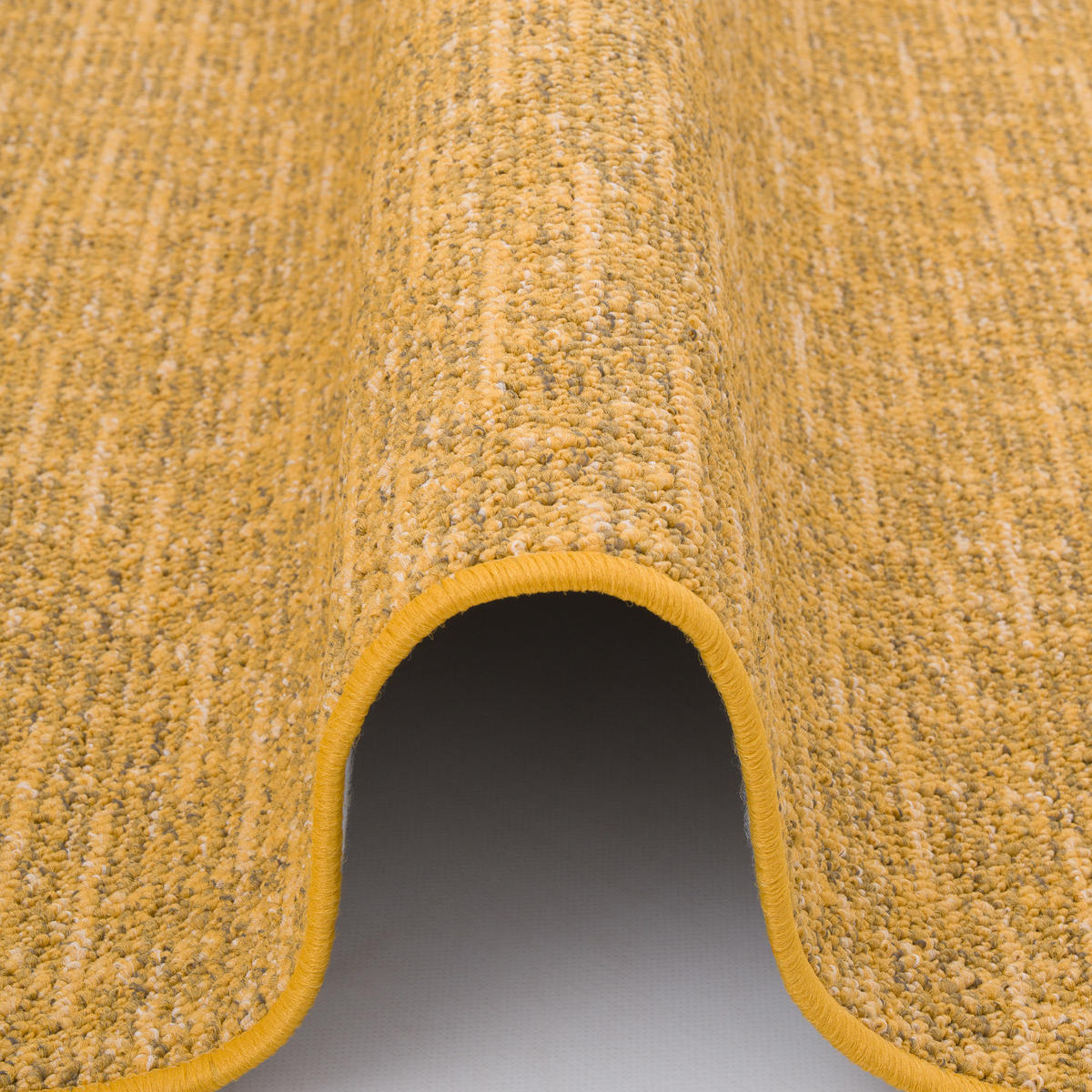 SCHLINGEN DESIGNER TEPPICH LÄUFER NIVA - Currygelb, Textil (100/300cm) - Snapstyle