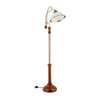 STEHLAMPE - Multicolor, Glas/Holz (36/40/166cm) - Relaxdays