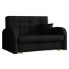 SCHLAFSOFA Viva Gold II - Schwarz/Braun, Holz/Textil (133/85/98cm) - MIRJAN24
