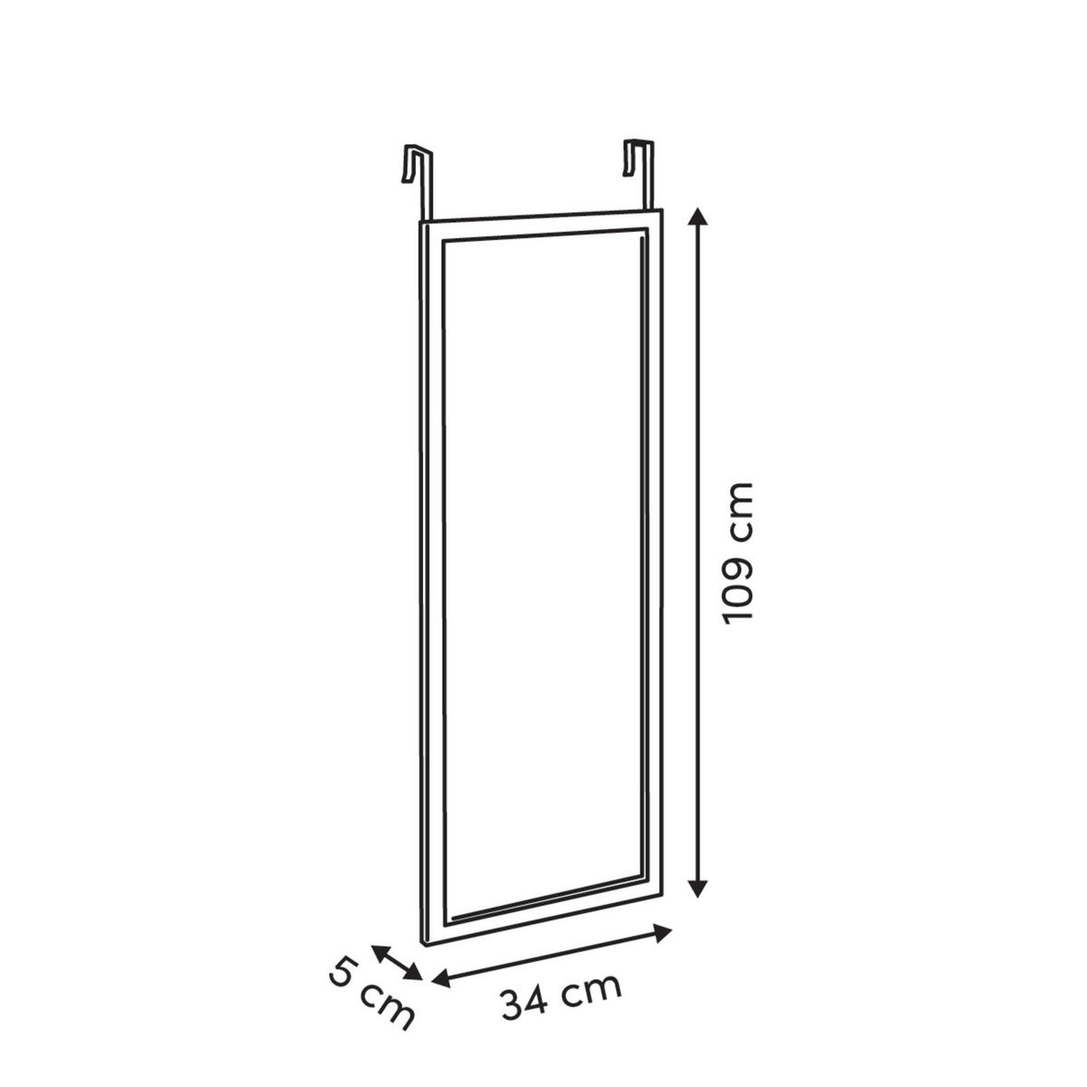 STEHSPIEGEL/TÜRSPIEGEL 34/6,5/109 cm - Braun, Glas (6.5/109/34cm) - 5five Simply Smart