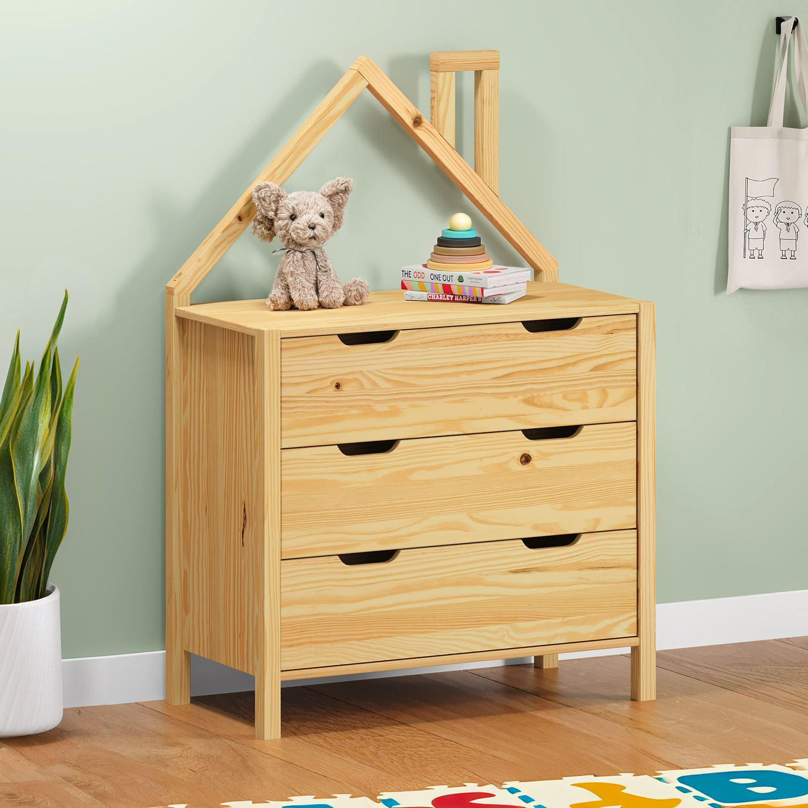 KOMMODE ELANO - Naturfarben, Holz (83/120/41cm) - IDIMEX