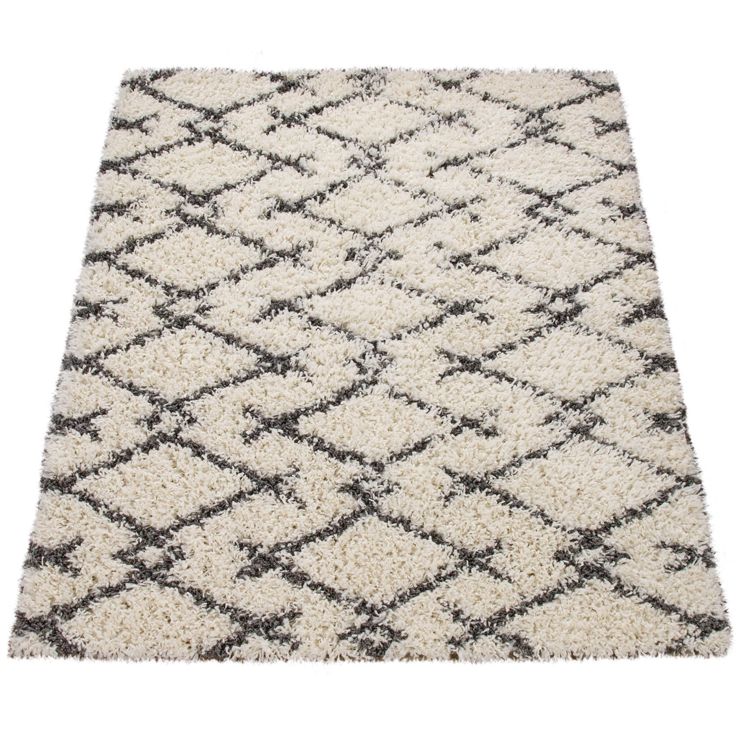 HOCHFLORTEPPICH 140/200 cm Kalmar 451 - Anthrazit, Textil (140/200cm) - Paco Home