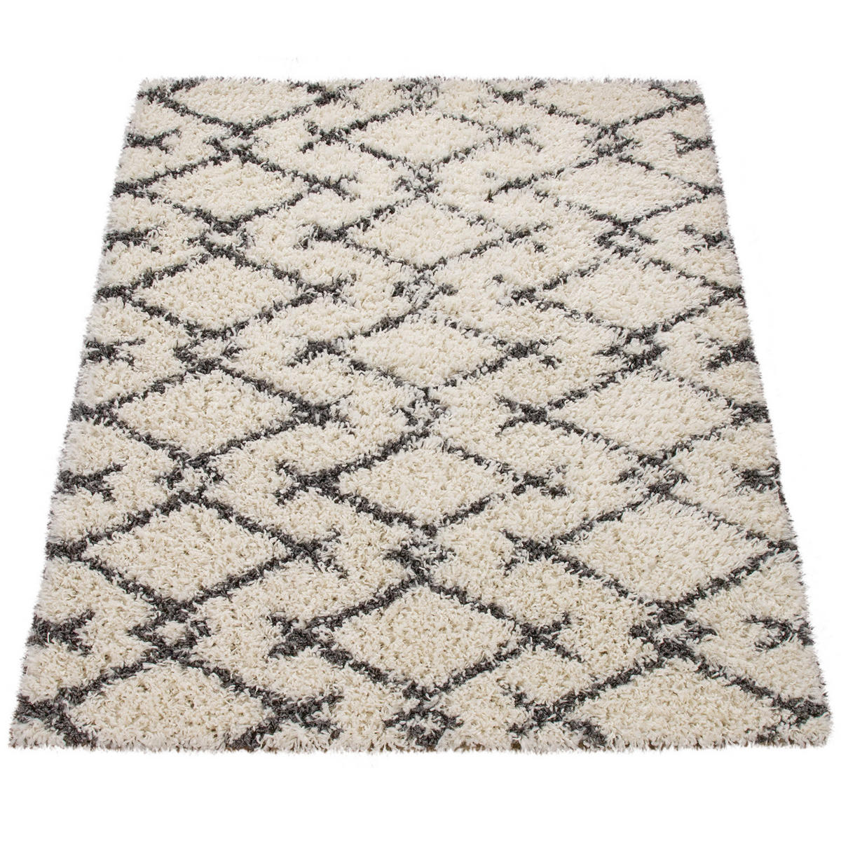HOCHFLORTEPPICH 120/170 cm Kalmar 451 - Anthrazit, Textil (120/170cm) - Paco Home