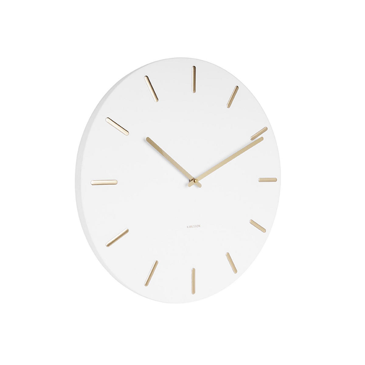 WANDUHR Charm Ø45 cm - Weiß, Metall (45/45/3.5cm) - Karlsson