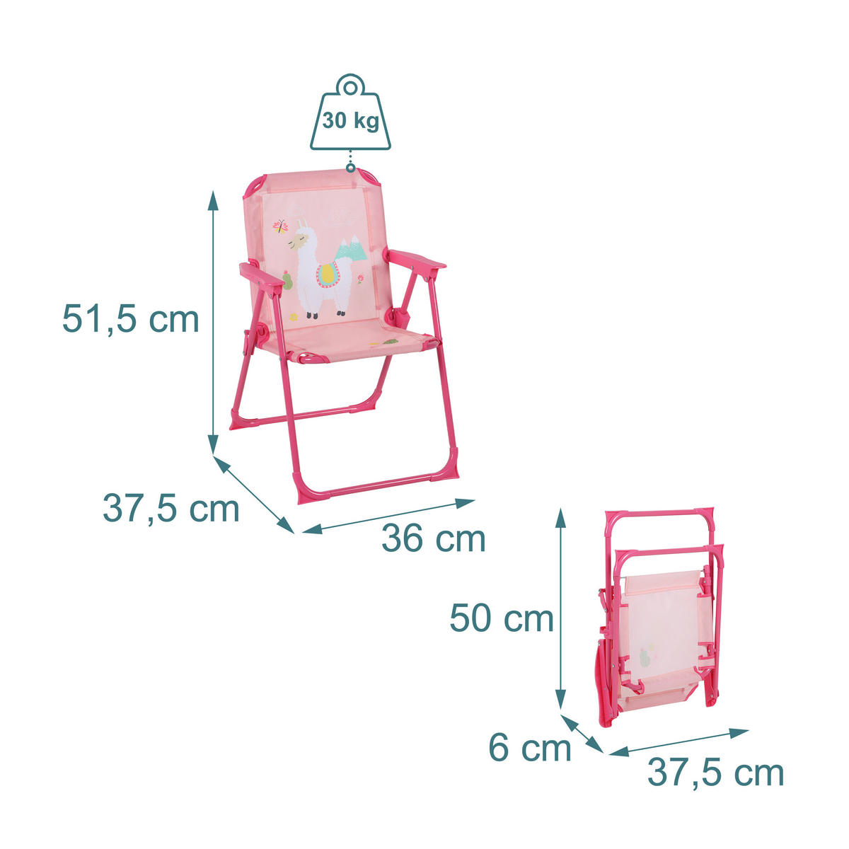 OTROŠKI klopčni stol - večbarvno, kovina/tekstil (36/51.5/37.5cm) - Relaxdays