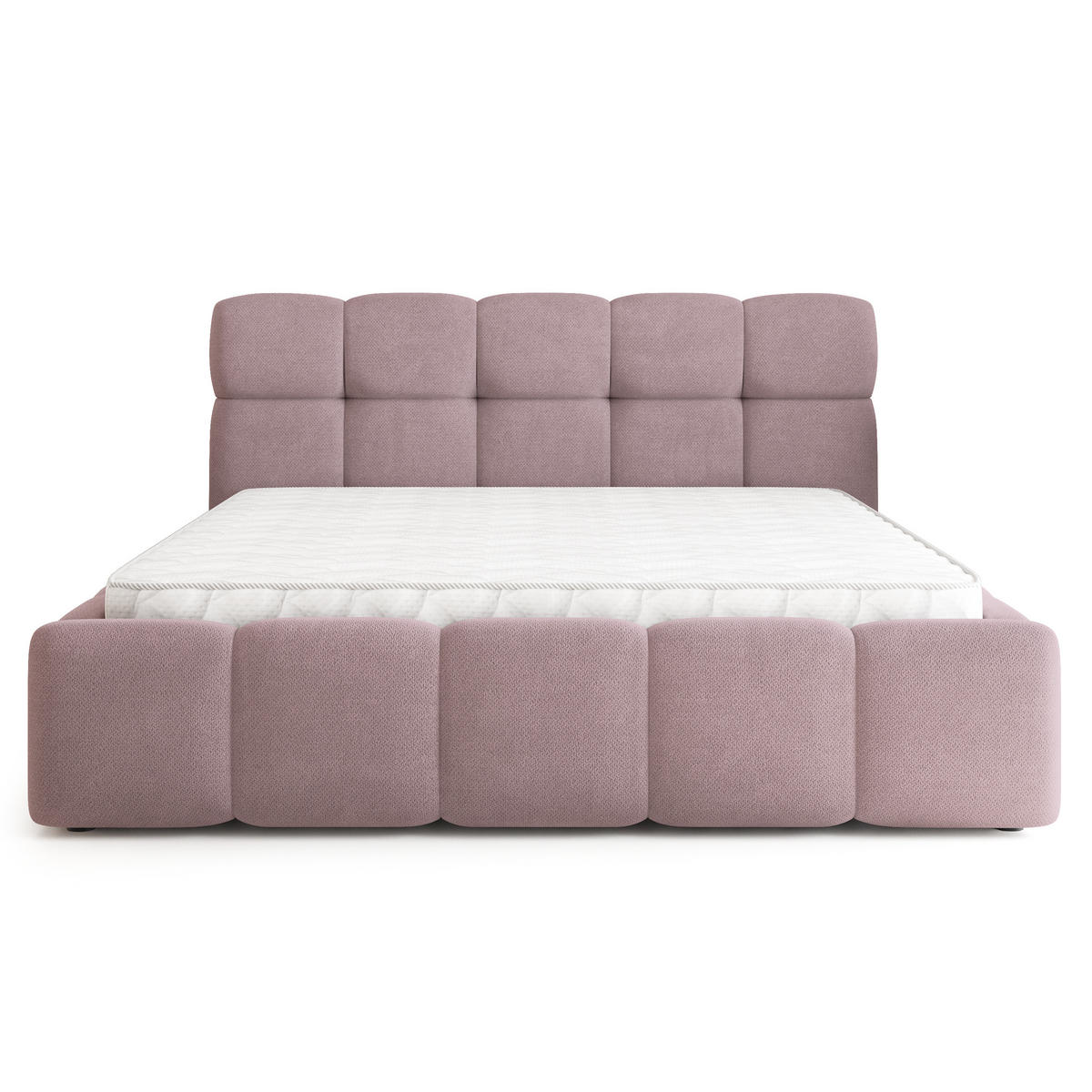 POLSTERBETT FARU SR 180x200 cm mit Bettkästen - Rosa - Rosa, Holz (180/200cm) - MASSENO