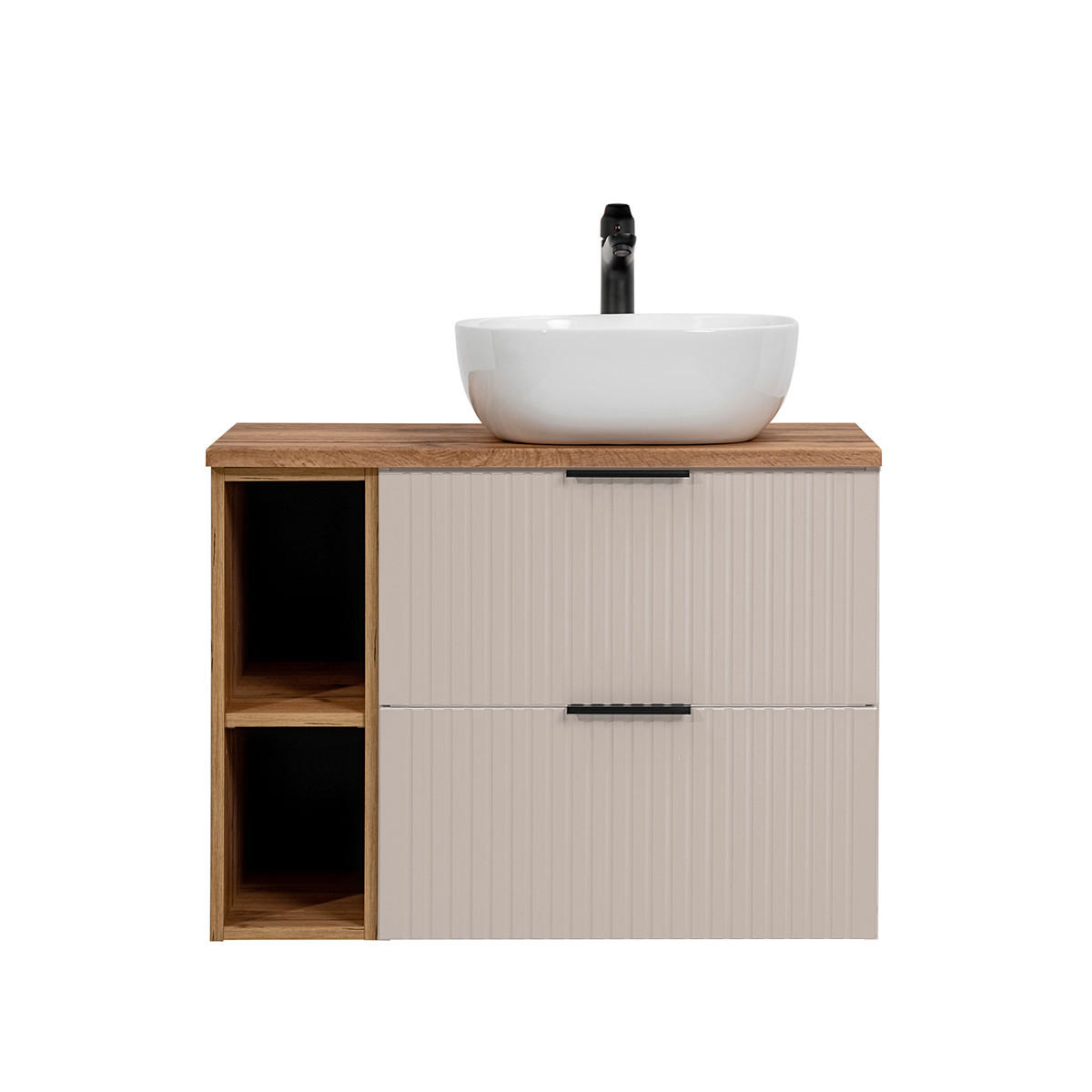 WASCHTISCH 80.6cm Adriel Beige - Beige, Holzwerkstoff (80.6/59/46cm) - Petits-meubles