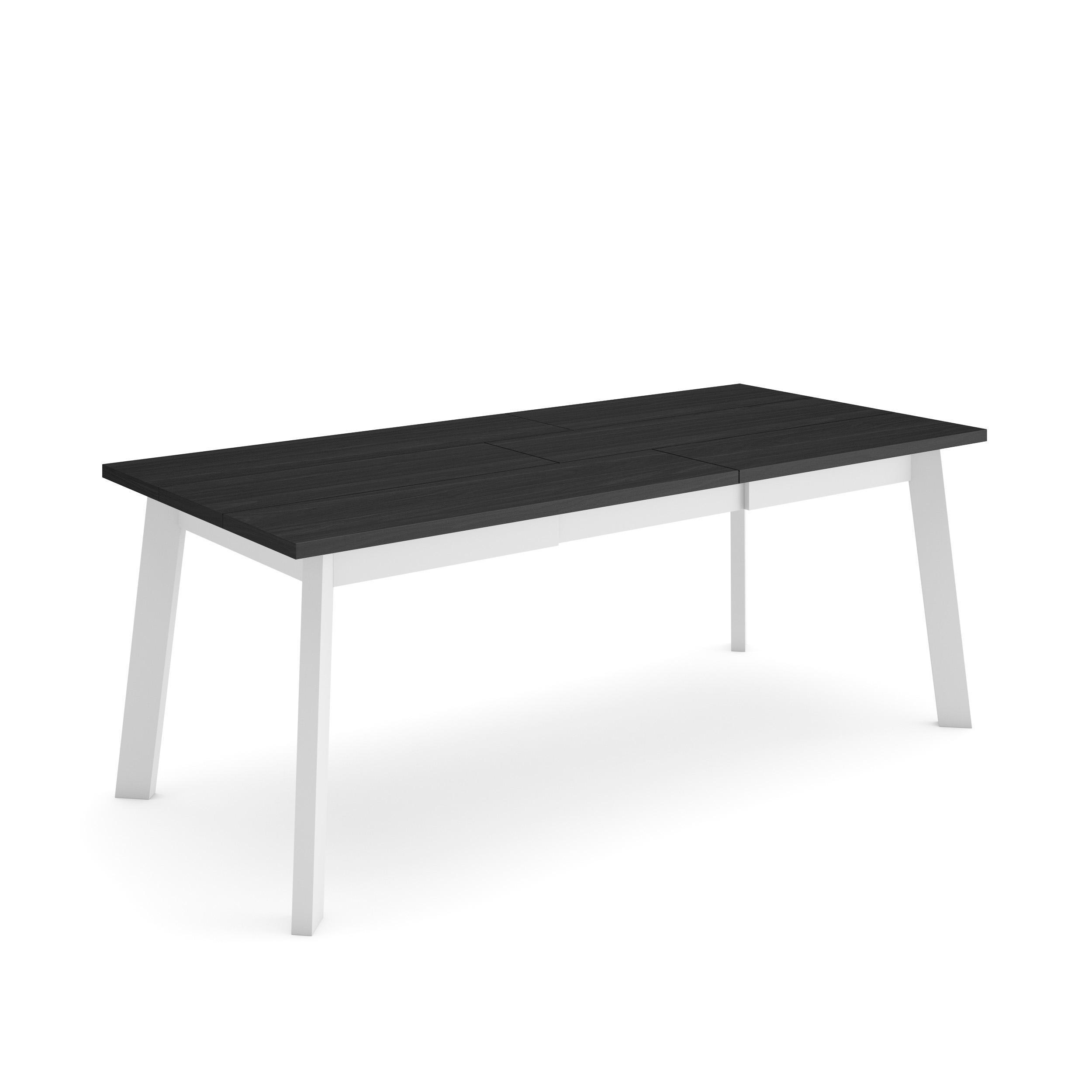 Skraut Home Esstisch Schwarz 194x75x90 cm