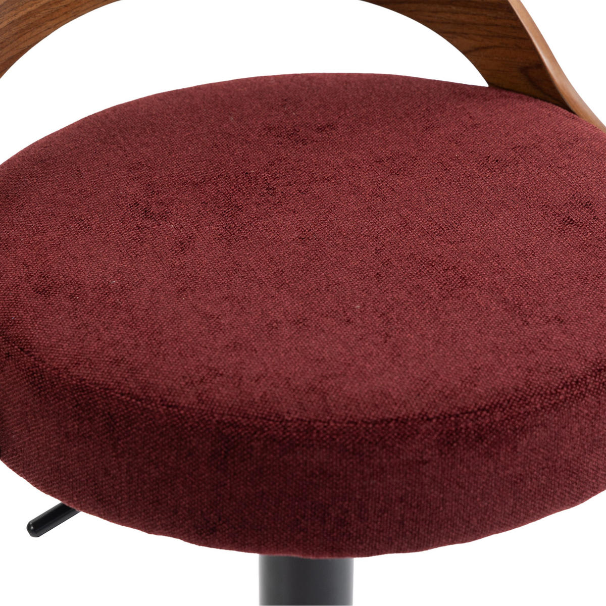 BARHOCKER DE-36283 2er-Set höhenverstellbar Weinrot - Weinrot, Metall (42/77/42.5cm) - ComfortXL