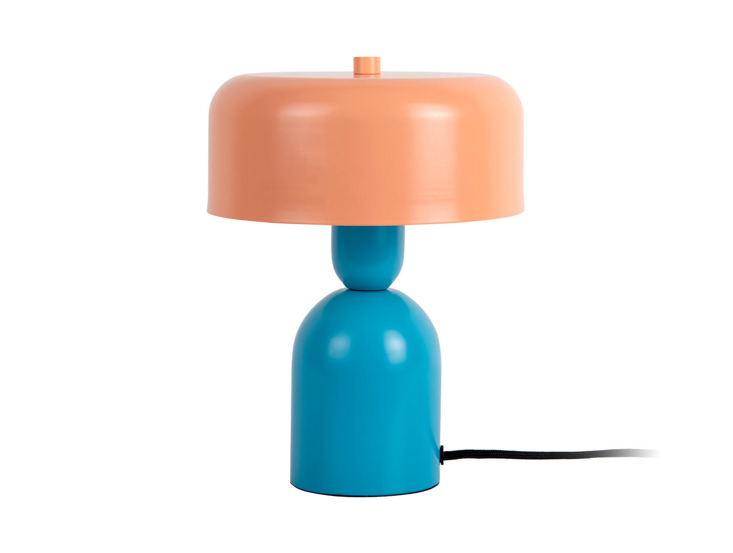 TISCHLAMPE Double Funky 19/19/24 cm - Blau, Metall (19/19/24cm) - Leitmotiv