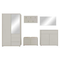 GARDEROBEN-SET Gesita V - Kaschmir/Beige, Holzwerkstoff/Kunststoff (100/178/59cm) - MIRJAN24