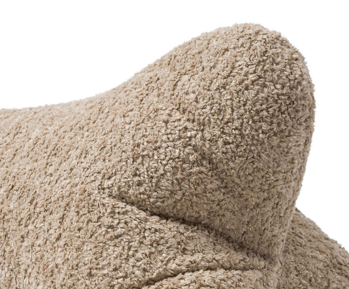 LESEKISSEN Glam TAUPE 40X25CM - Taupe, Textil (40/25cm) - Ambiente Trendlife by Gözze