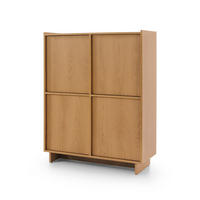 KOMMODE Kiyro - Braun, Holzwerkstoff (98/124/39cm) - Pillovely