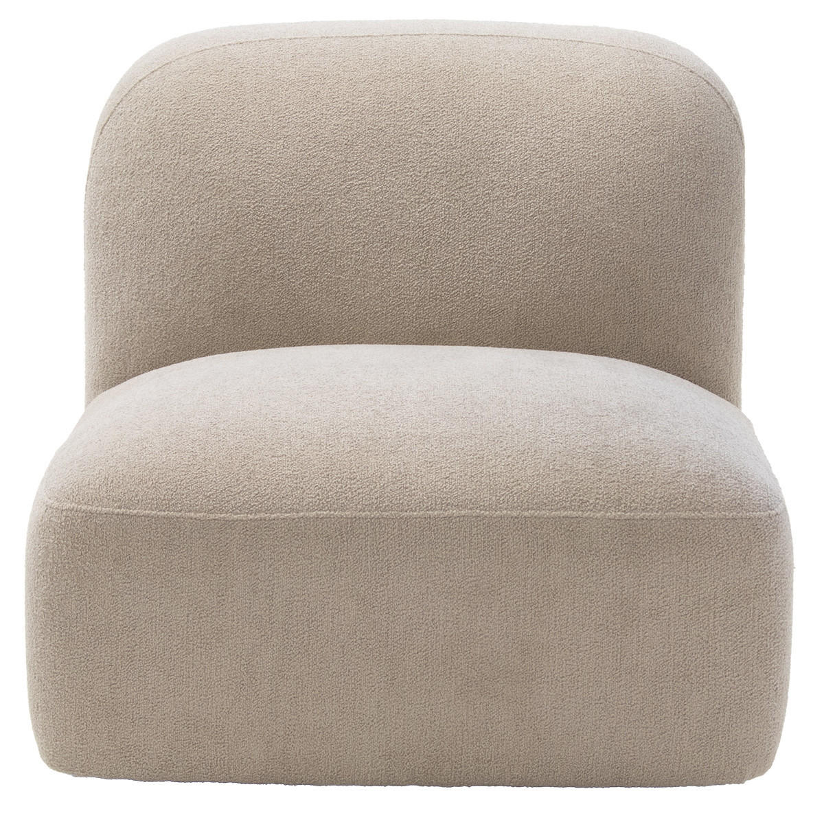 LOVESEAT aus Stoff, Taupe - Taupe, Textil (76/75/106cm) - Giga Meubel