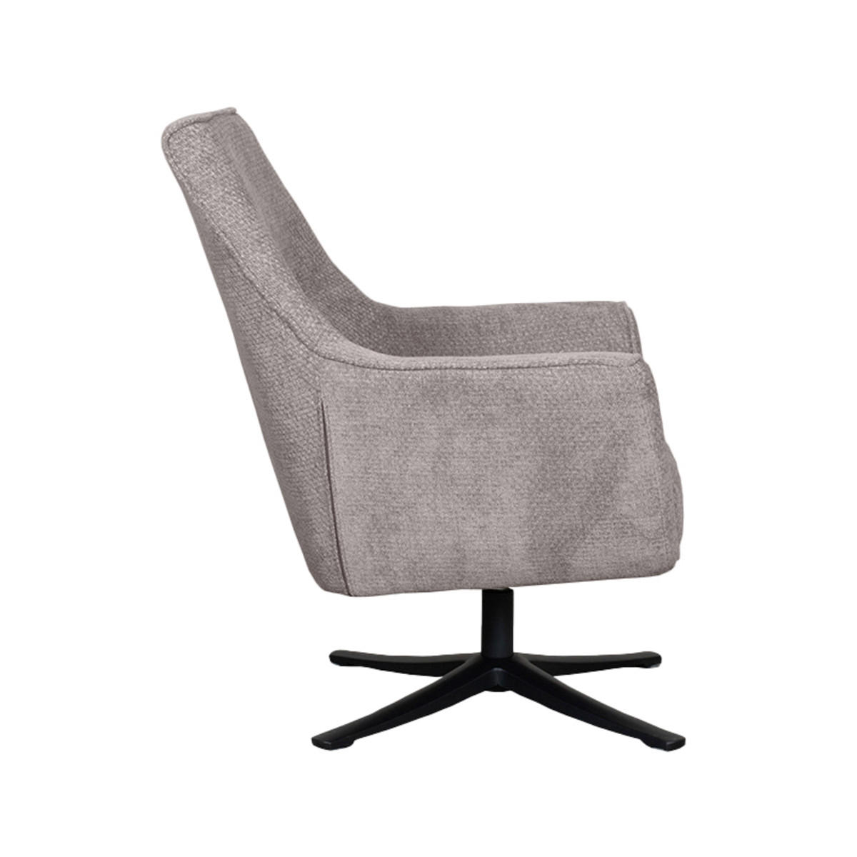 SESSEL Tod Beige 75/76/90 cm - Hellgrau, Textil (76/90/75cm) - LABEL51