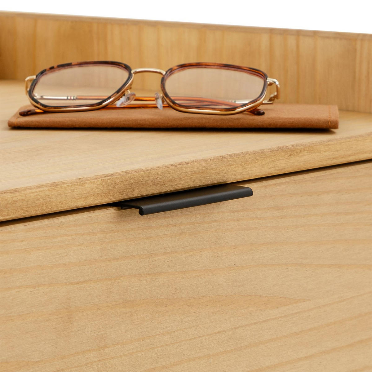 NACHTTISCH TEPERA - Braun, Holz (50/58/38cm) - IDIMEX